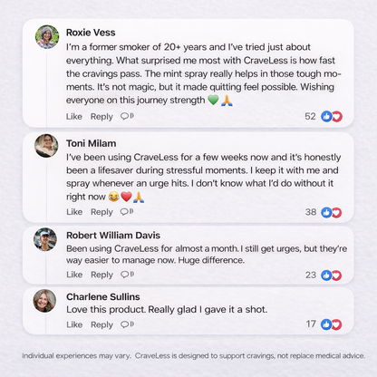 CraveLess™ Craving Control Inhaler - Stop Nicotine Usage!